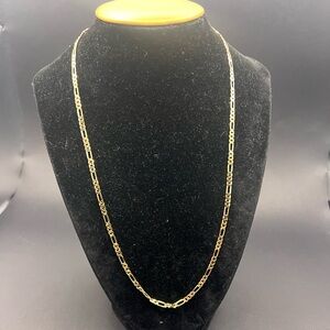 18k gold filled figaro link chain